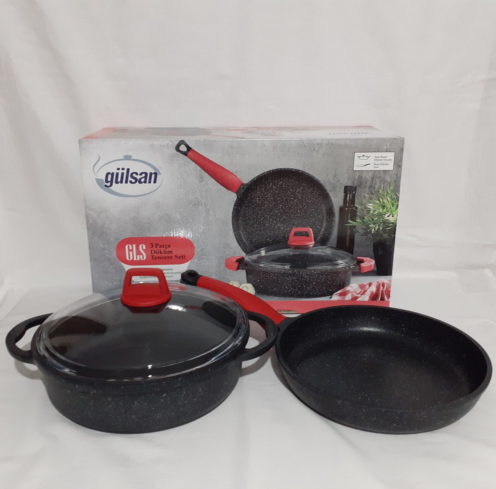 Gülsan Döküm Granit 3 Parça Set