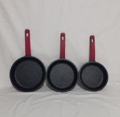 Gülsan Döküm Granit Tava Seti..18-20-22 cm