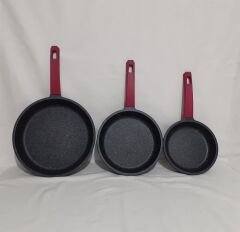 Gülsan Döküm Granit Tava Seti.. 18, 22, 26 cm