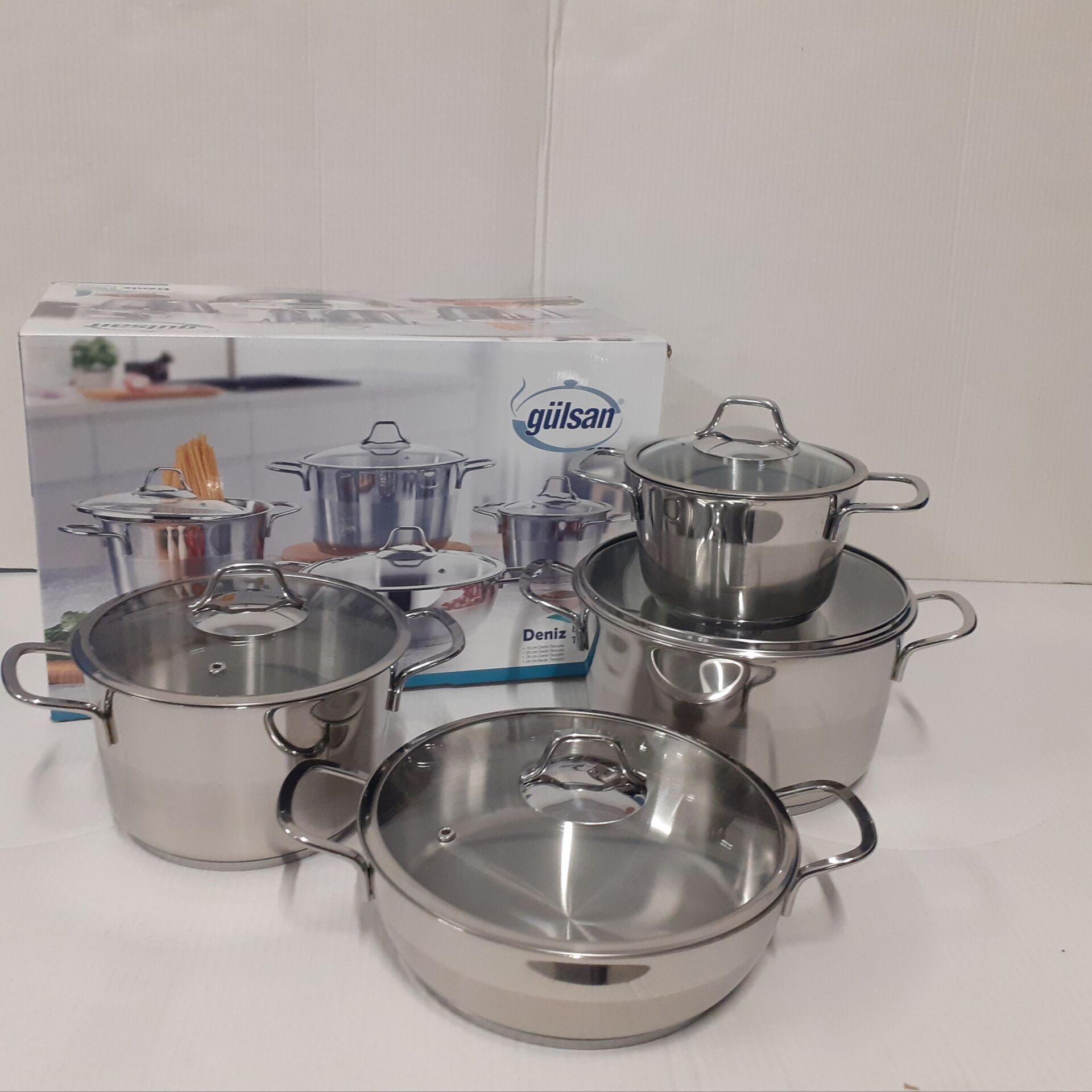 Gülsan Deniz Çelik Tencere Takımı