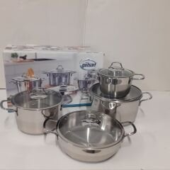 Gülsan Deniz Çelik Tencere Takımı