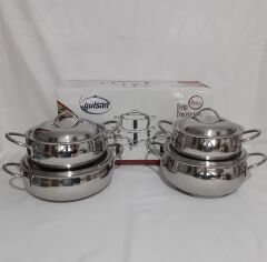 Gülsan İrem 8 Parça Çelik Tencere Seti