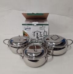 Gülsan İrem 6 Parça Çelik Tencere Seti