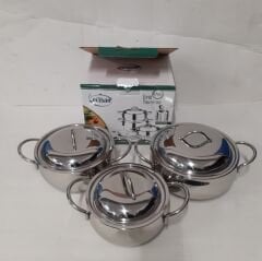 Gülsan İrem 6 Parça Çelik Tencere Seti