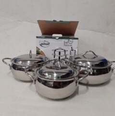 Gülsan İrem 6 Parça Çelik Tencere Seti
