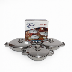 Gülsan Omlet Çelik Sahan Set