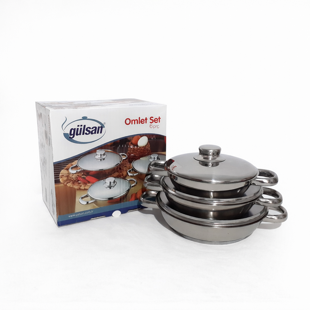 Gülsan Omlet Çelik Sahan Set