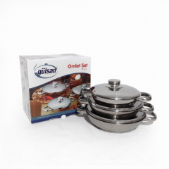 Gülsan Omlet Çelik Sahan Set