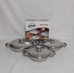 Gülsan Omlet Çelik Sahan Set
