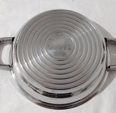 Defolu Gülsan Çelik Omlet Sahan Set Cam Kapaklı