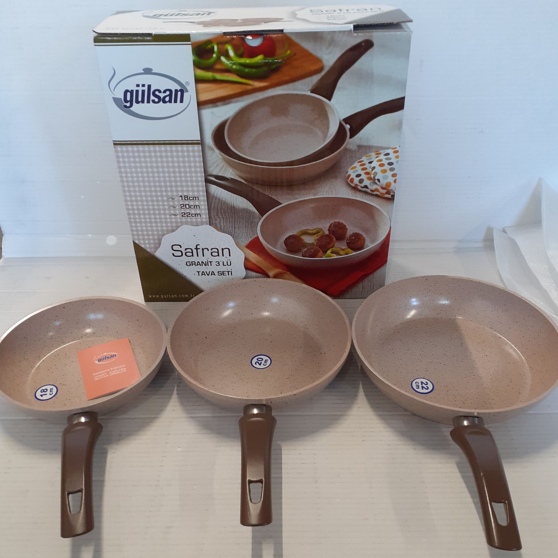 Gülsan Safran Granit Tava Seti