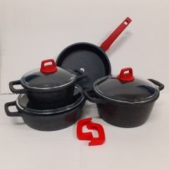 Gülsan Elit Döküm Granit 7 Parça Tencere Seti