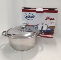 Gülsan Mega Çelik Derin Tencere ( Boyut seçiniz)