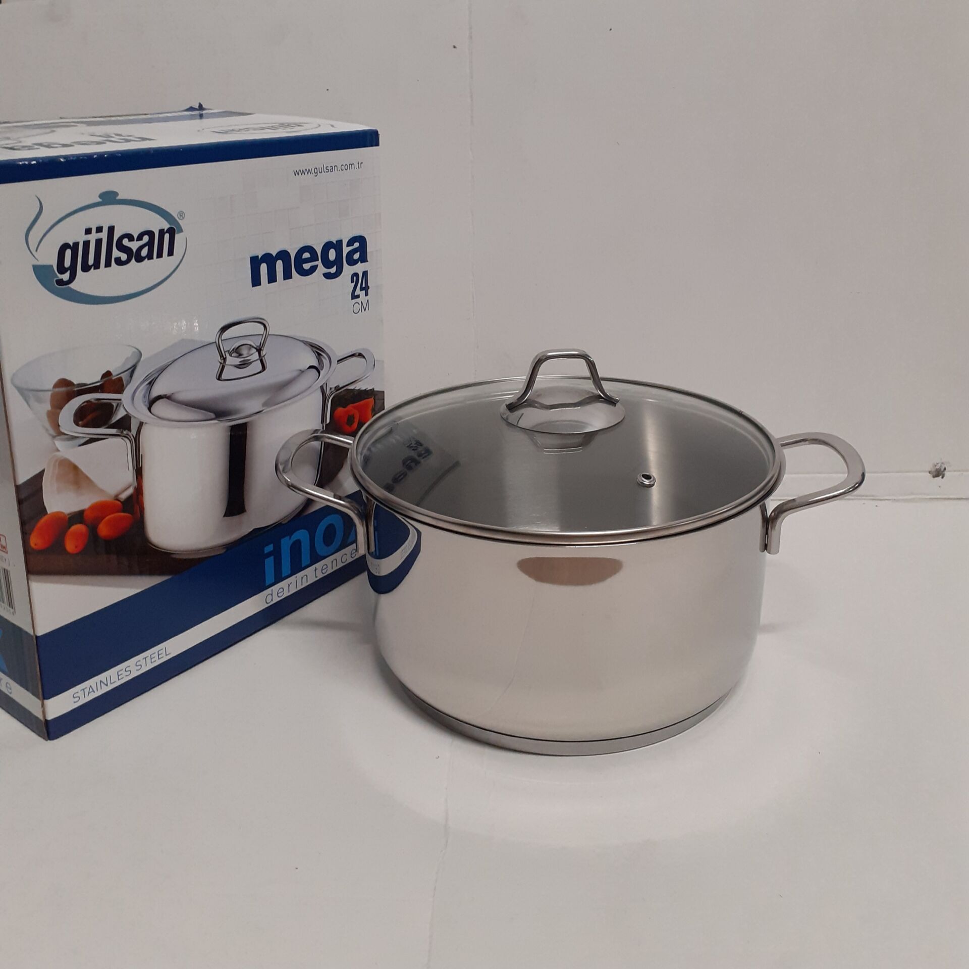 Gülsan Mega İnox Derin Tencere (Boyut seçiniz)