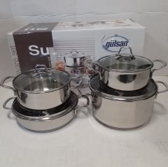 Gülsan Su 8 Parça Tencere Seti