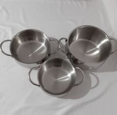 Defolu Gülsan inox Çelik Tencere Seti