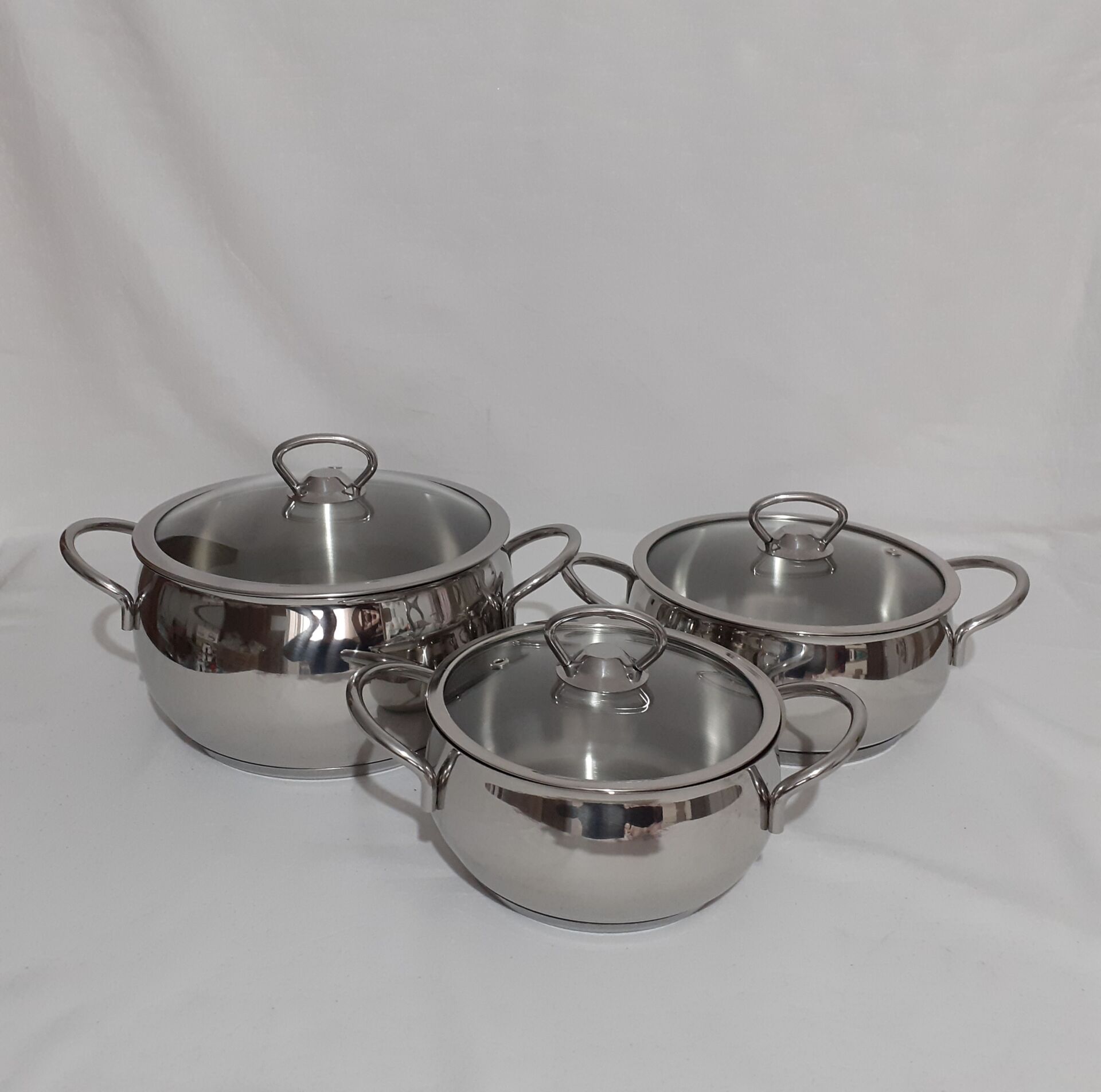 Defolu Gülsan inox Çelik Tencere Seti