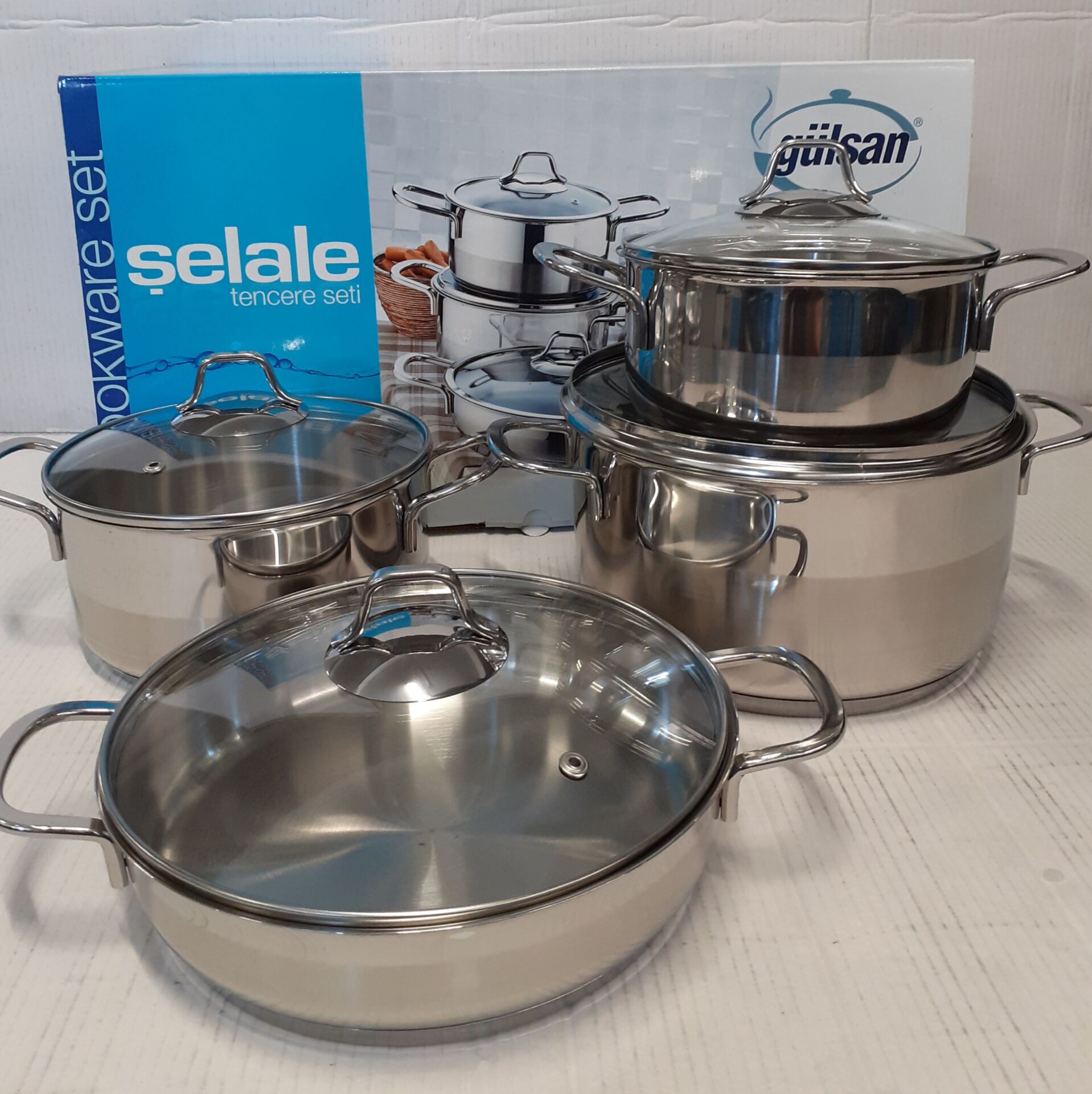 Gülsan Şelâle 8 Parça Tencere Seti