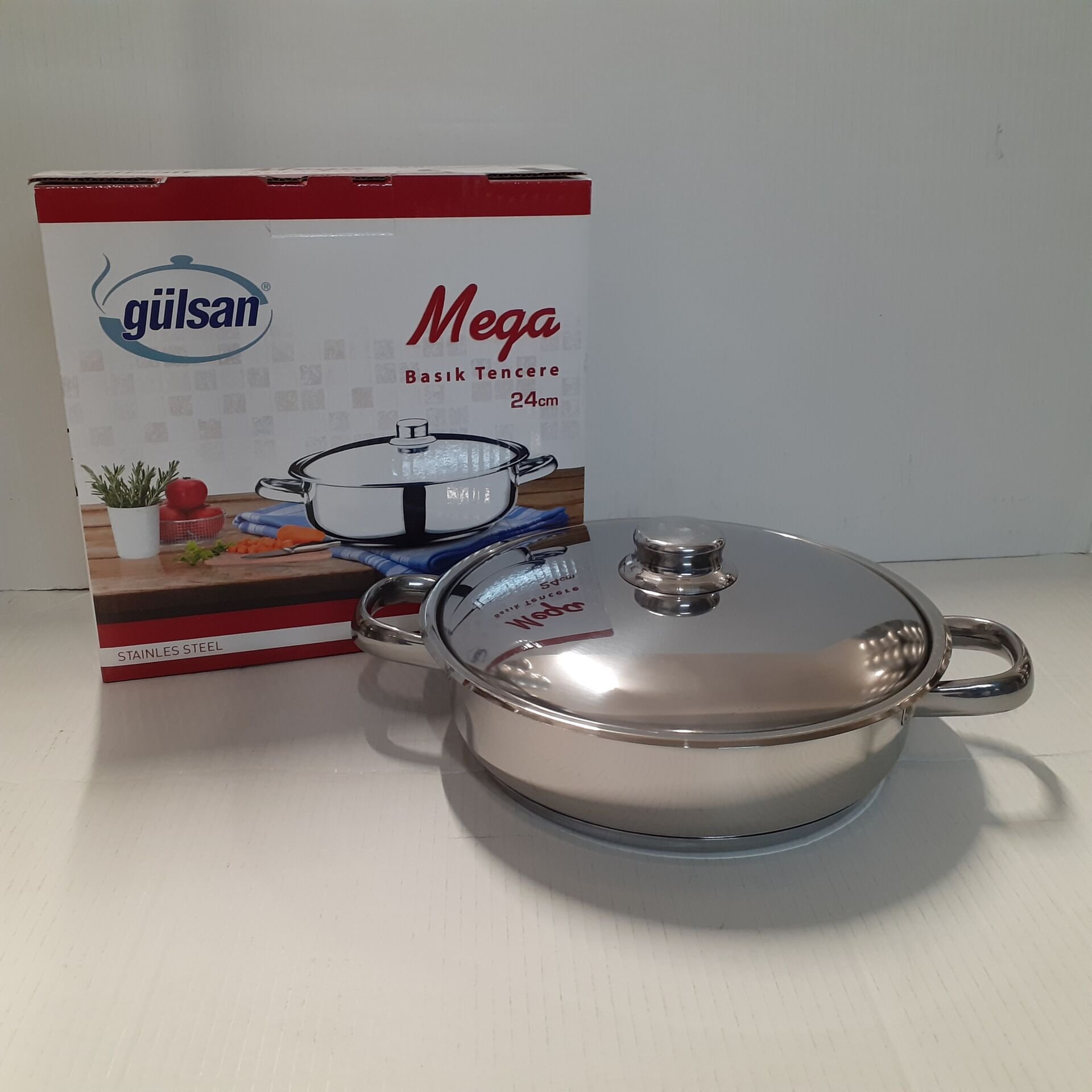 Gülsan Mega Basık Tencere ( Lütfen boyut seçin)
