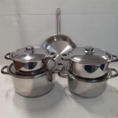 Gülsan Mega 9 Parça Çelik Tencere Seti