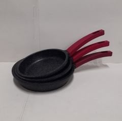 Defolu döküm granit tava seti