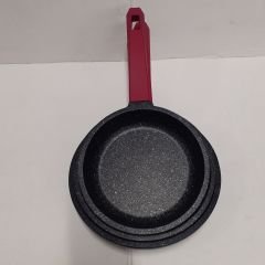 Defolu döküm granit tava seti