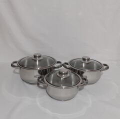 Defolu Gülsan Çelik Tencere Seti