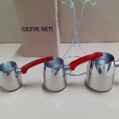 Gülsan çelik cezve bakalit saplı