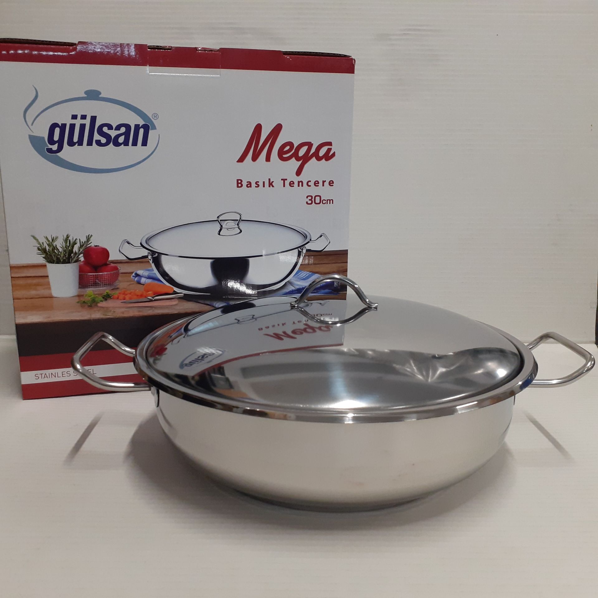 Gülsan Mega Basık Tencere Büyük Boy