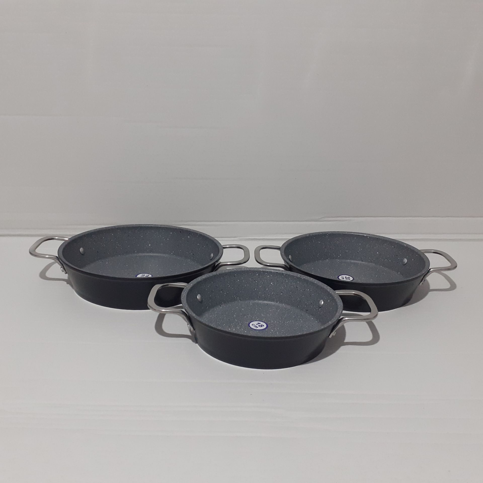 Defolu Terra 3'lü Granit Sahan Set ( Kapaksız)