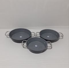 Defolu Terra 3'lü Granit Sahan Set ( Kapaksız)