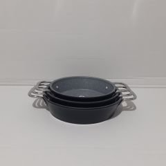 Defolu Terra 3'lü Granit Sahan Set ( Kapaksız)