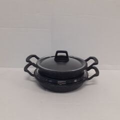 Gülsan Elit Döküm Granit 2'li Sahan Set Cam Kapak