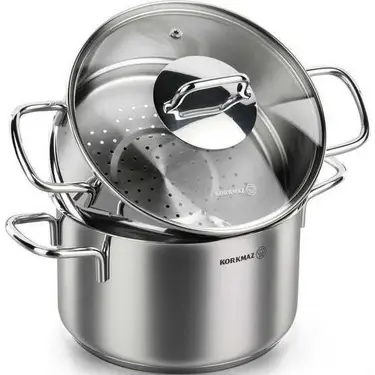 Korkmaz A1521 Buharlı Tencere Seti 20 cm