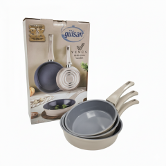 Gülsan Venüs 3'lü Seramik Tava Seti 18-20-22 cm