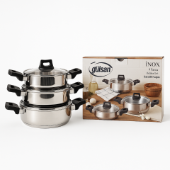 Gülsan İnox 6 Parça Omlet Set Bakalit Saplı
