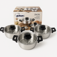 Gülsan İnox 6 Parça Omlet Set Bakalit Saplı
